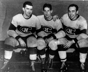 Maurice Richard, Elmer Lach and Toe Blake - the Punch Line.