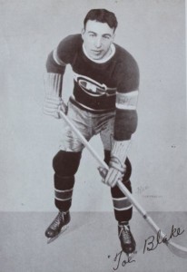 Toe Blake in his early days with Canadiens.
