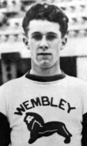 Des Smith with Wembley, England.