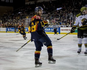 Alex Debrincat of the Erie Otters