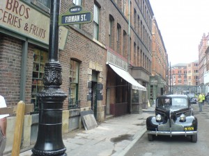 Photo taken in Manchester on the set of Captain America: The First Avenger.