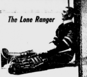 Kitchener Rangers goalie Gary Kurt.