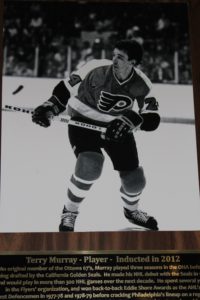 Terry Murray was honoured in his hometown of Shawville with a spot on their Hockey Wall of Fame.