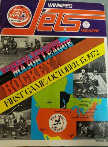 Winnipeg Jets WHA 1972 program