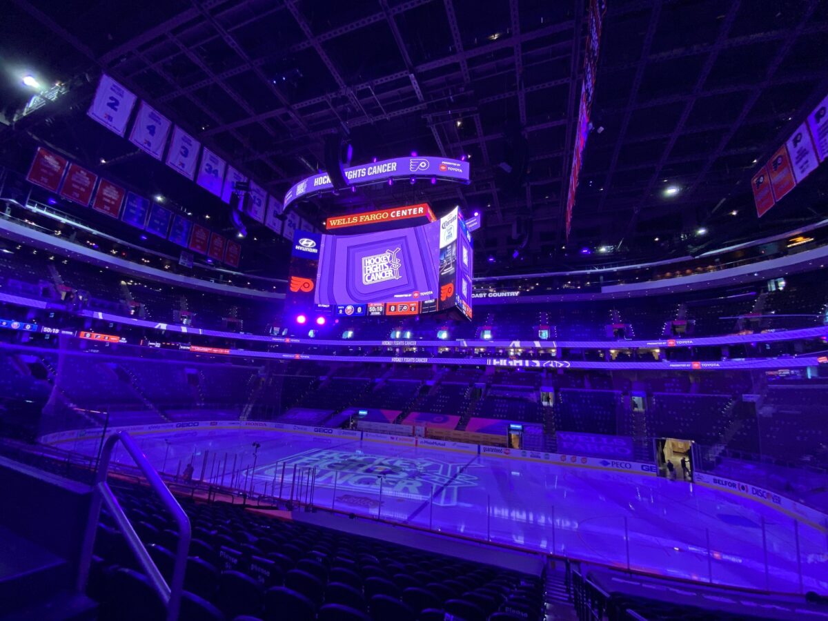 Philadelphia Flyers Hockey Fights Cancer Night