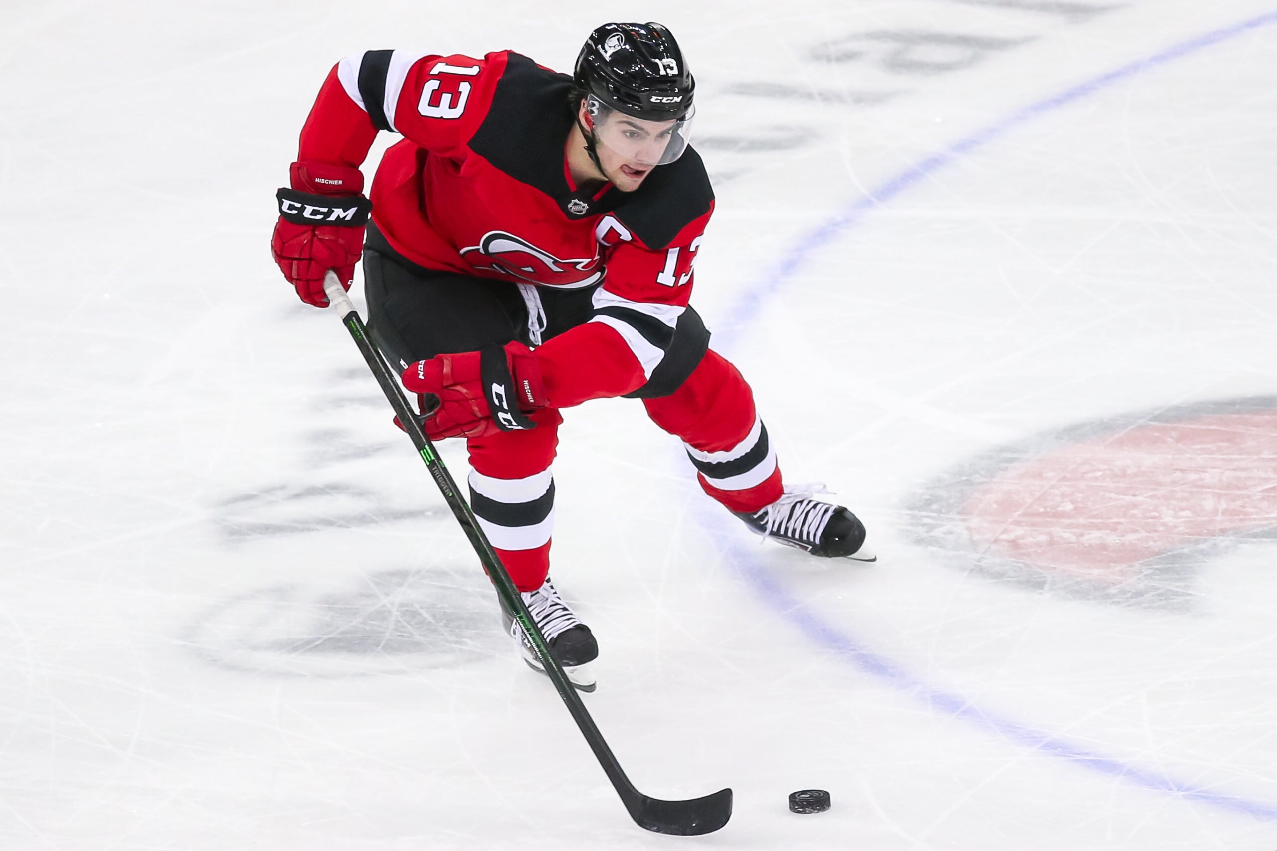 New Jersey Devils' Nico Hischier 