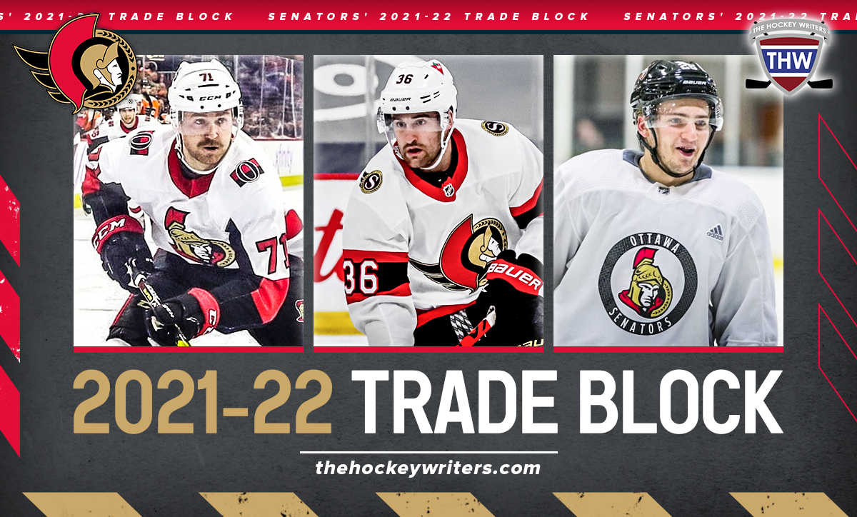 Ottawa Senators' 2021-22 Trade Block Chris Tierney, Erik Brannstrom & Colin White