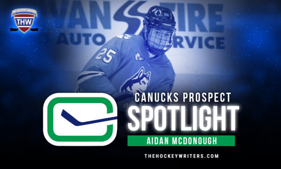Aidan McDonough Vancouver Canucks Prospect Spotlight