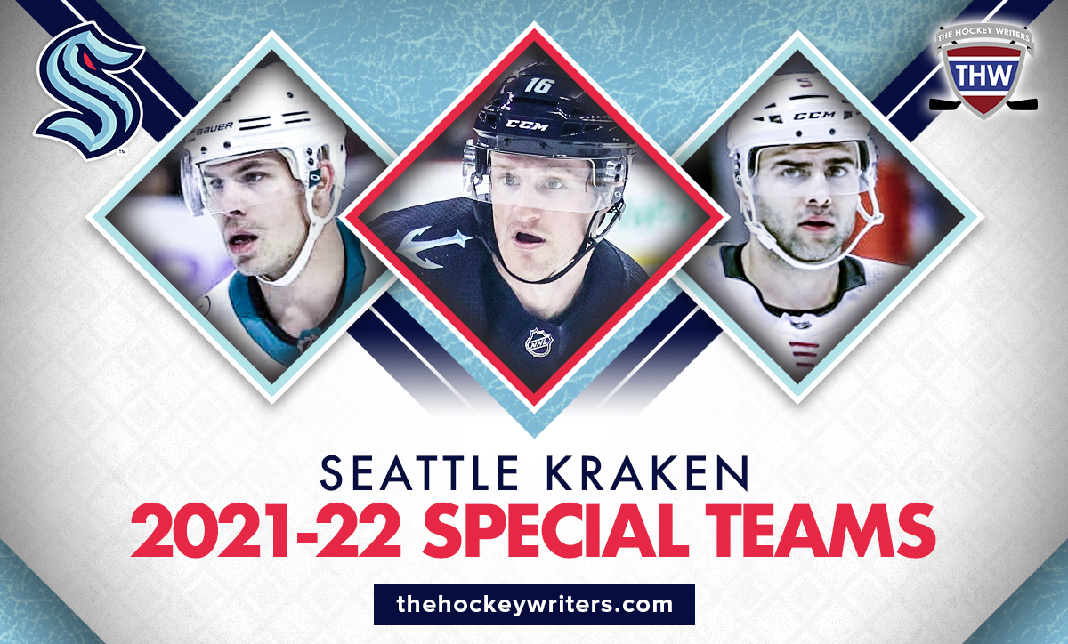 Seattle Kraken 2021-22 Special Teams Jared McCann, Joonas Donskoi and Mark Giordano