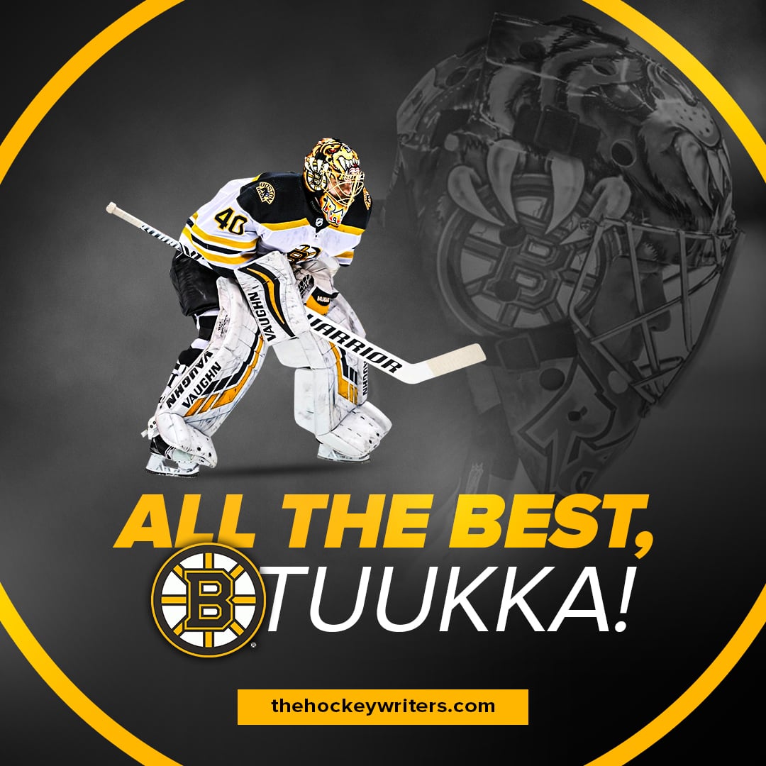 Tuukka Rask Boston Bruins All the best, Tuukka!