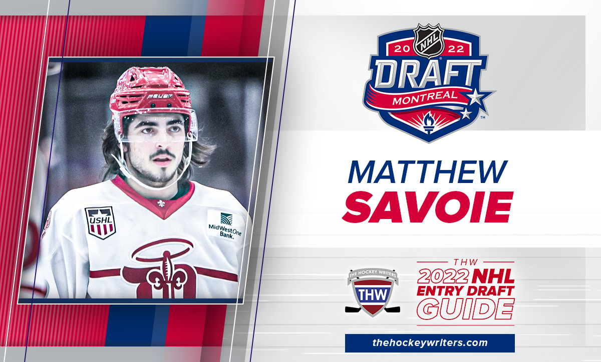 Potential Red Wings draft pick Matthew Savoie