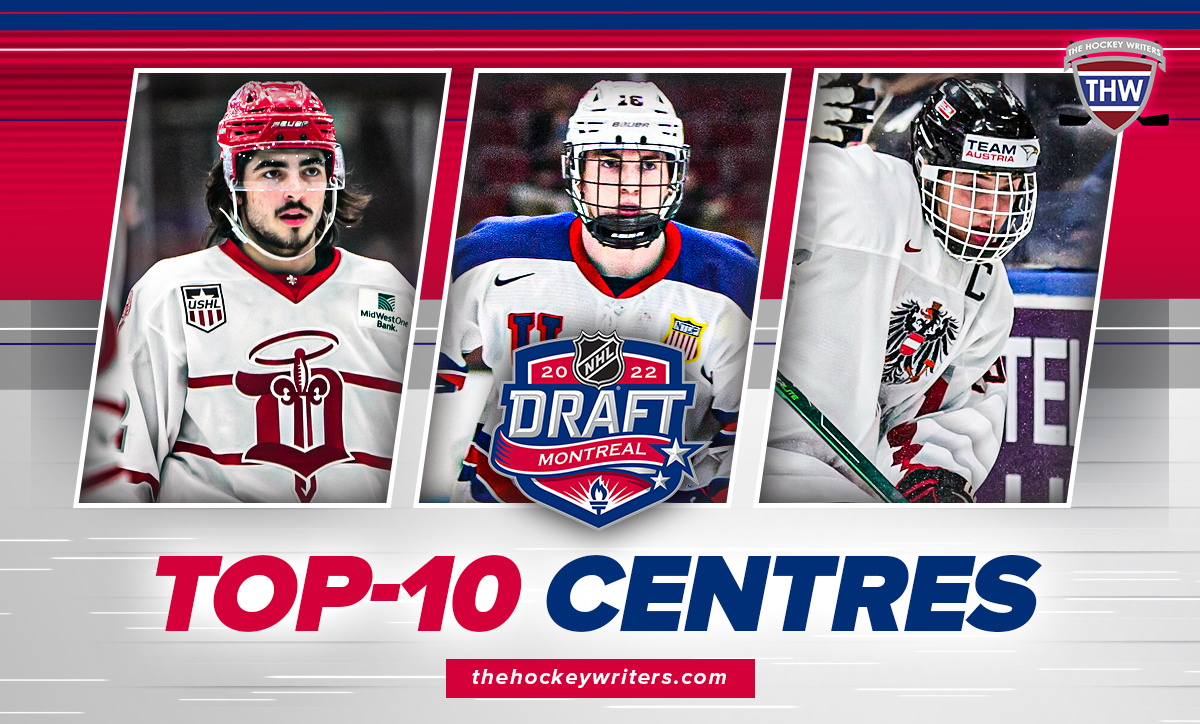 2022 NHL Draft Top 10 Centres Matthew Savoie (ICE), Marco Kasper (Rogle) and Logan Cooley (USDP)