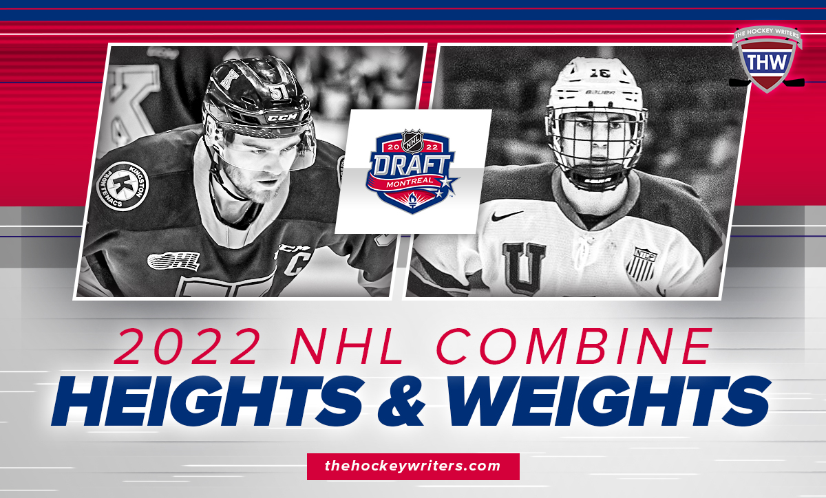 2022 NHL Combine Heights & Weights
