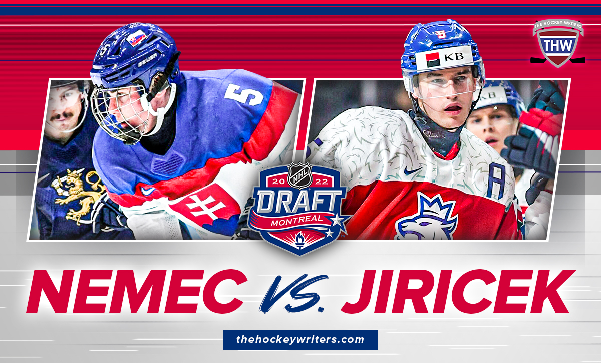 Zápas draftu NHL 2022: Nemec vs.  Jiříček