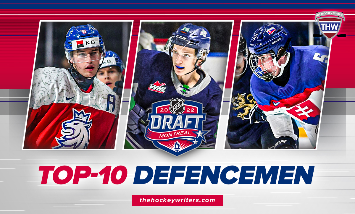2022 NHL Draft Top 10 Defencemen Simon Nemec, David Jiricek and Kevin Korchinski