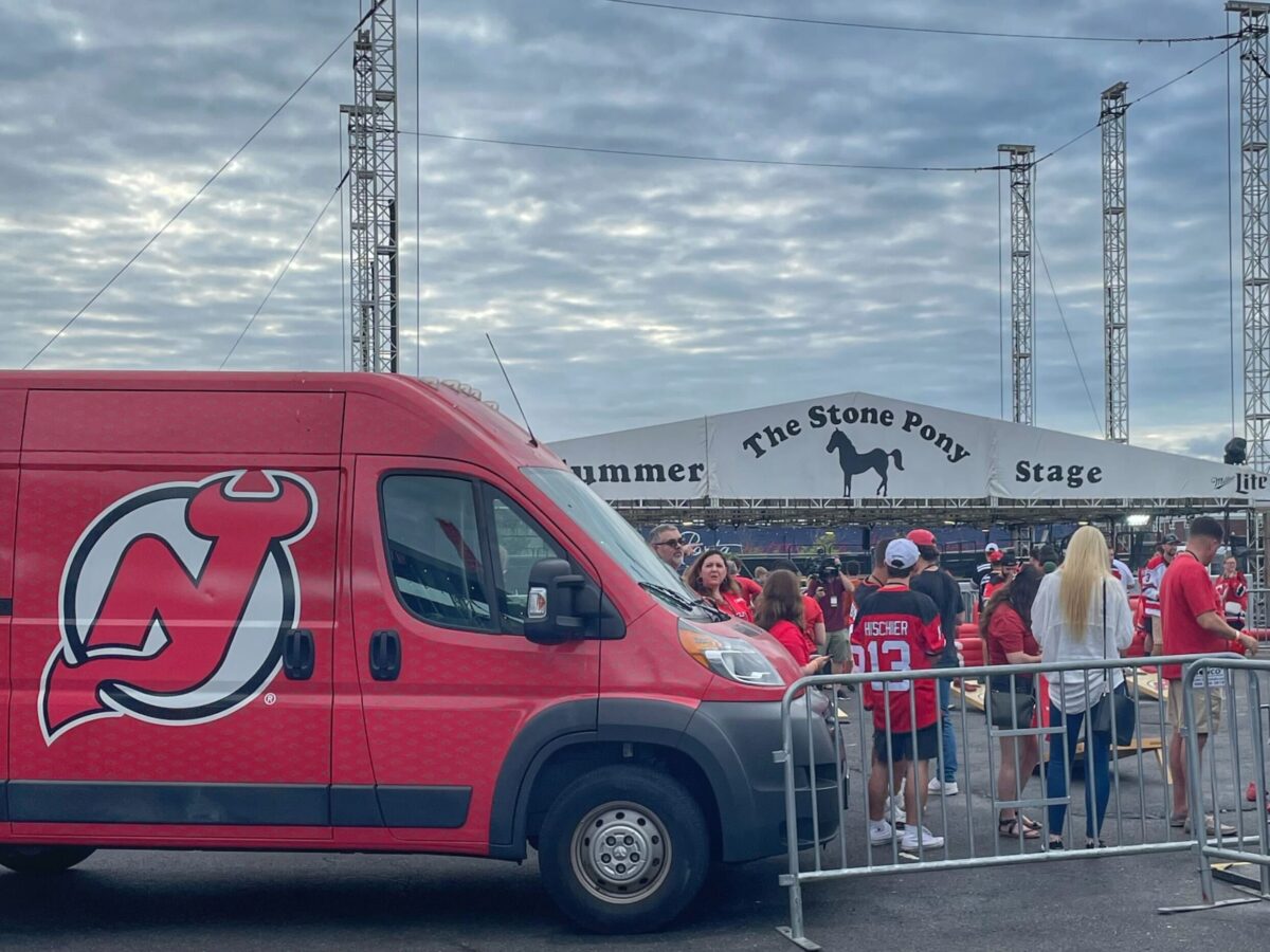 2022 Devils Draft Party at the Stone Pony in Asbury Park, New Jersey