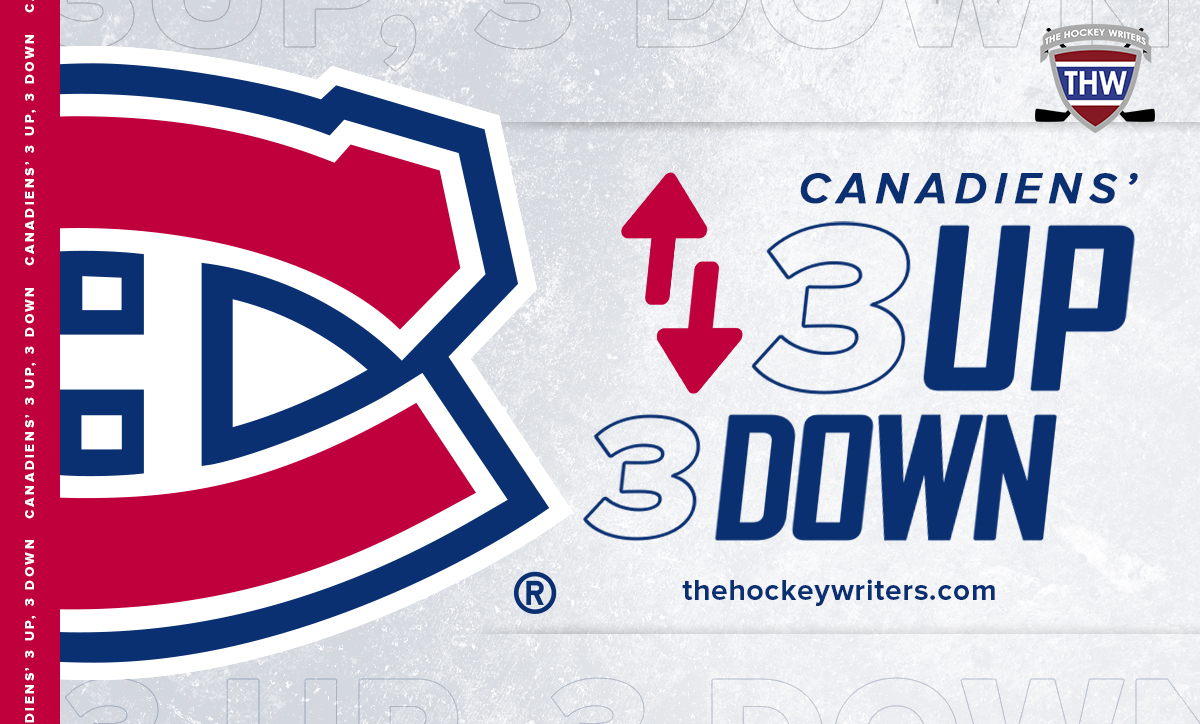 Montreal Canadiens 3 up, 3 down
