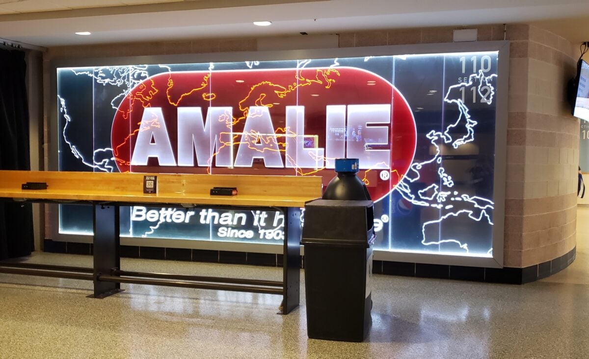 Inside Amalie Arena