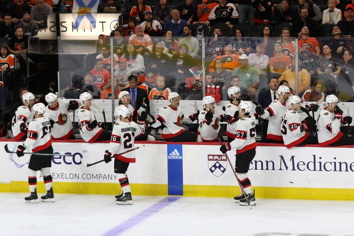 Ottawa Senators Bench Celebration