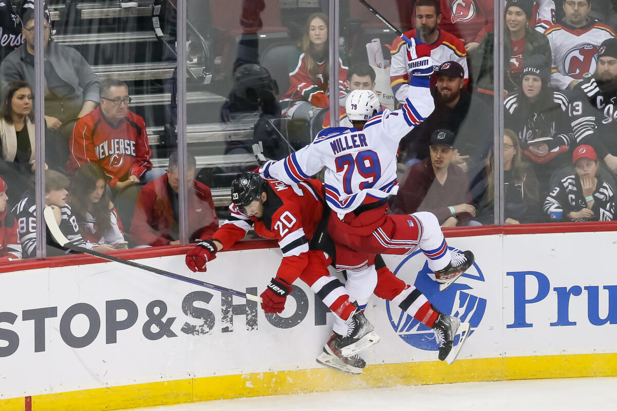 K'Andre Miller Rangers Michael McLeod New Jersey Devils