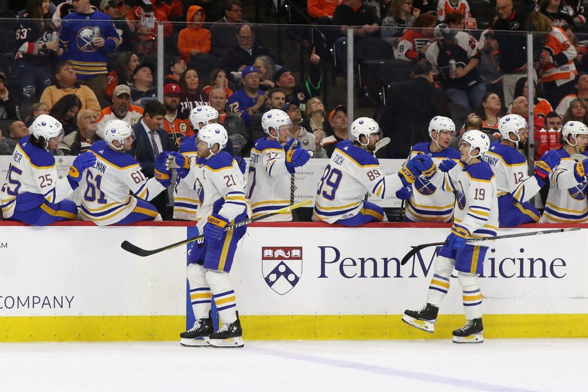 Buffalo Sabres Bench Celebration