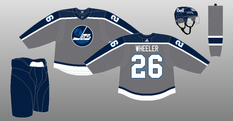 The Winnipeg Jets' 2021 Reverse Retro Jersey.