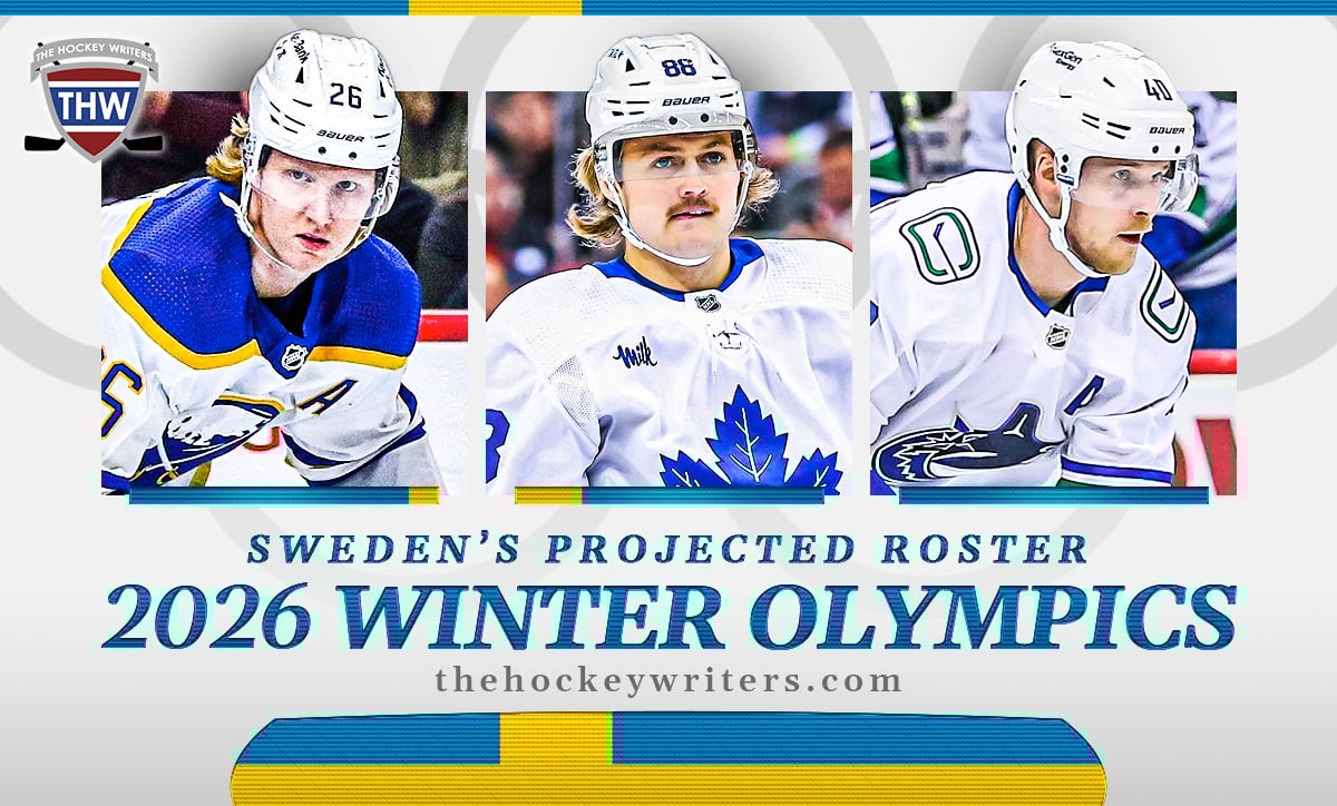Sweden's Projected Roster for the 2026 Winter Olympics Elias Pettersson, William Nylander, and Rasmus Dahlin