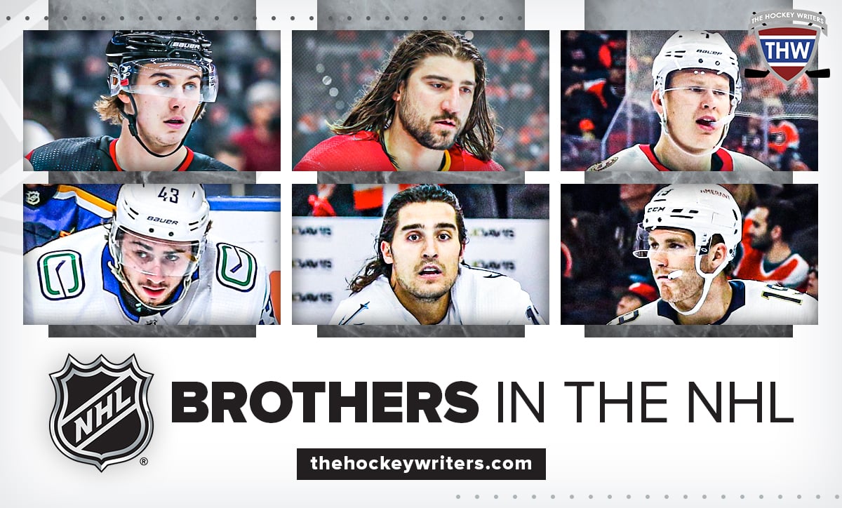 Quinn Jack Hughes, Brady Matthew Tkachuk, Chris Brandon Tanev Brothers in the NHL