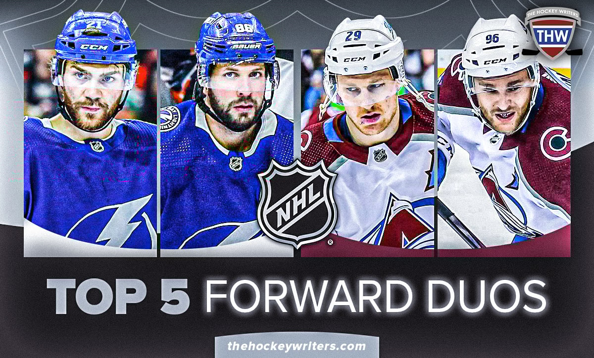 Top 5 Forward Duos in the NHL Brayden Point and Nikita Kucherov, Nathan MacKinnon and Mikko Rantanen