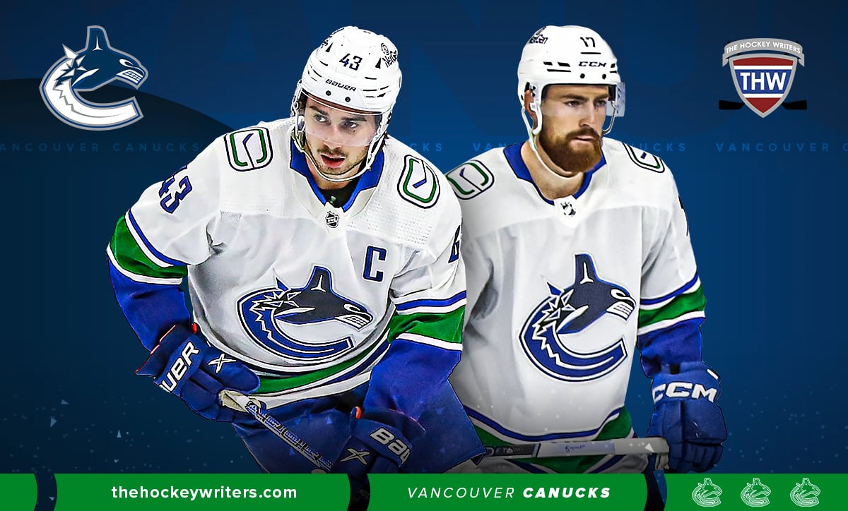 Vancouver Canucks Quinn Hughes and Filip Hronek