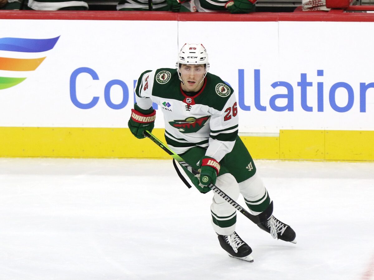 Connor Dewar Minnesota Wild