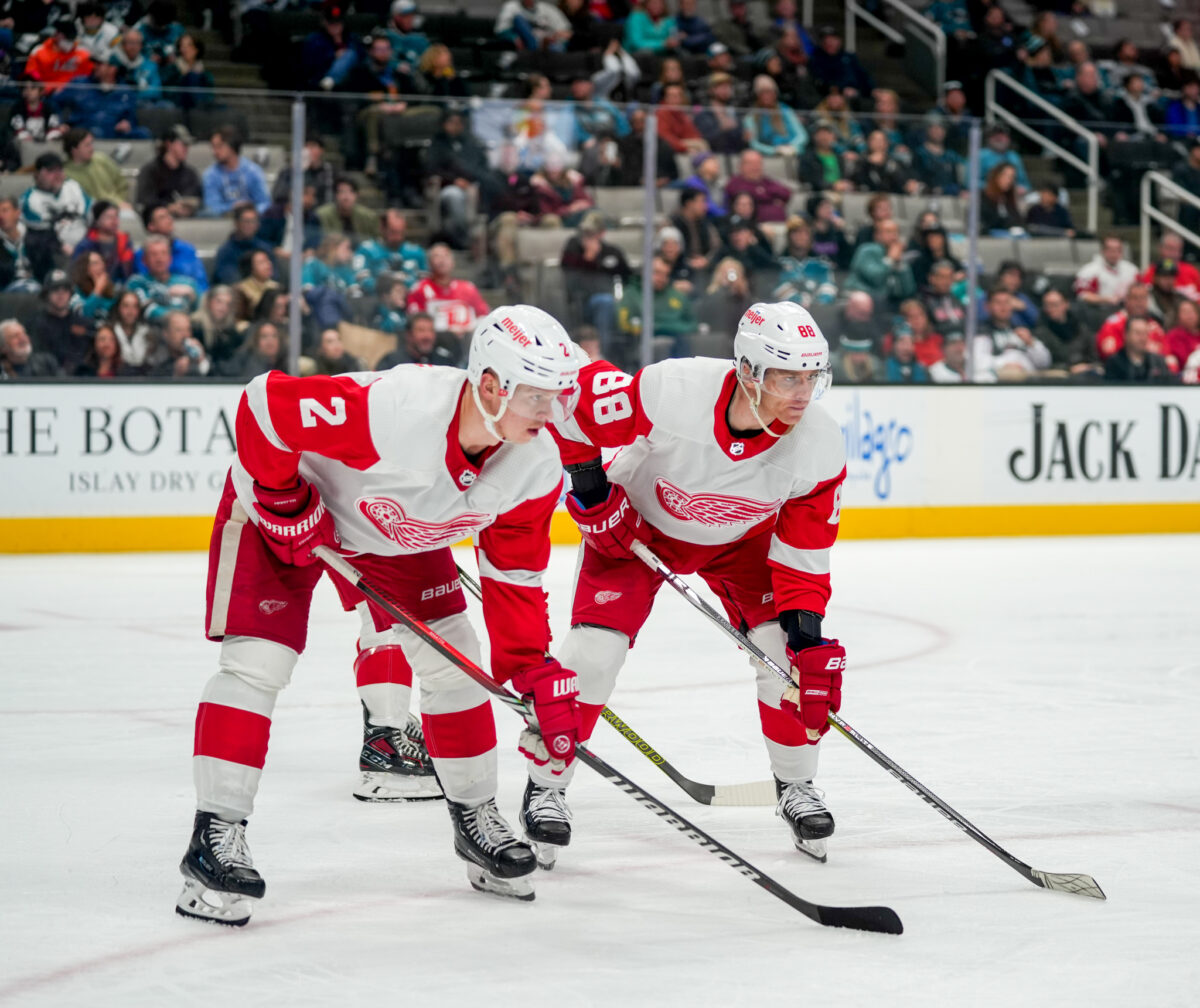 Olli Maatta Patrick Kane Detroit Red Wings