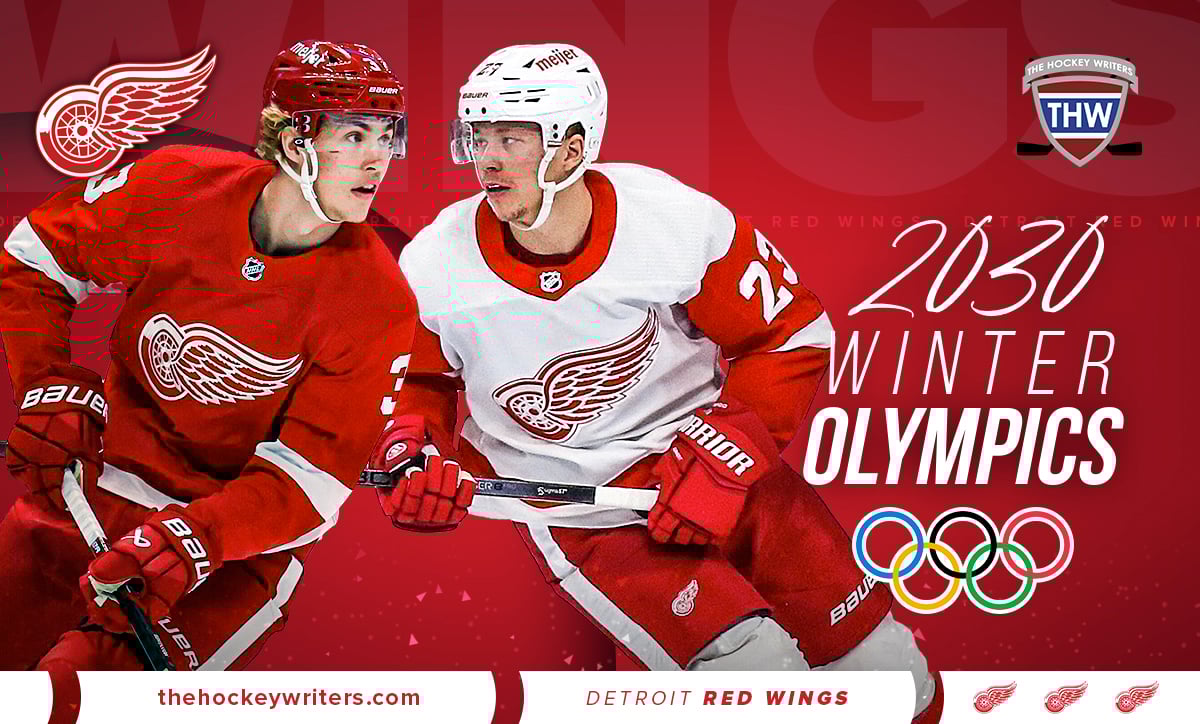 Detroit Red Wings 2030 Winter Olympics Lucas Raymond and Simon Edvinsson