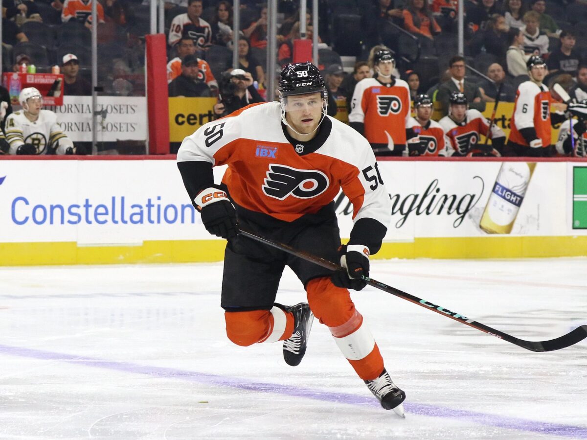 Adam Ginning Philadelphia Flyers