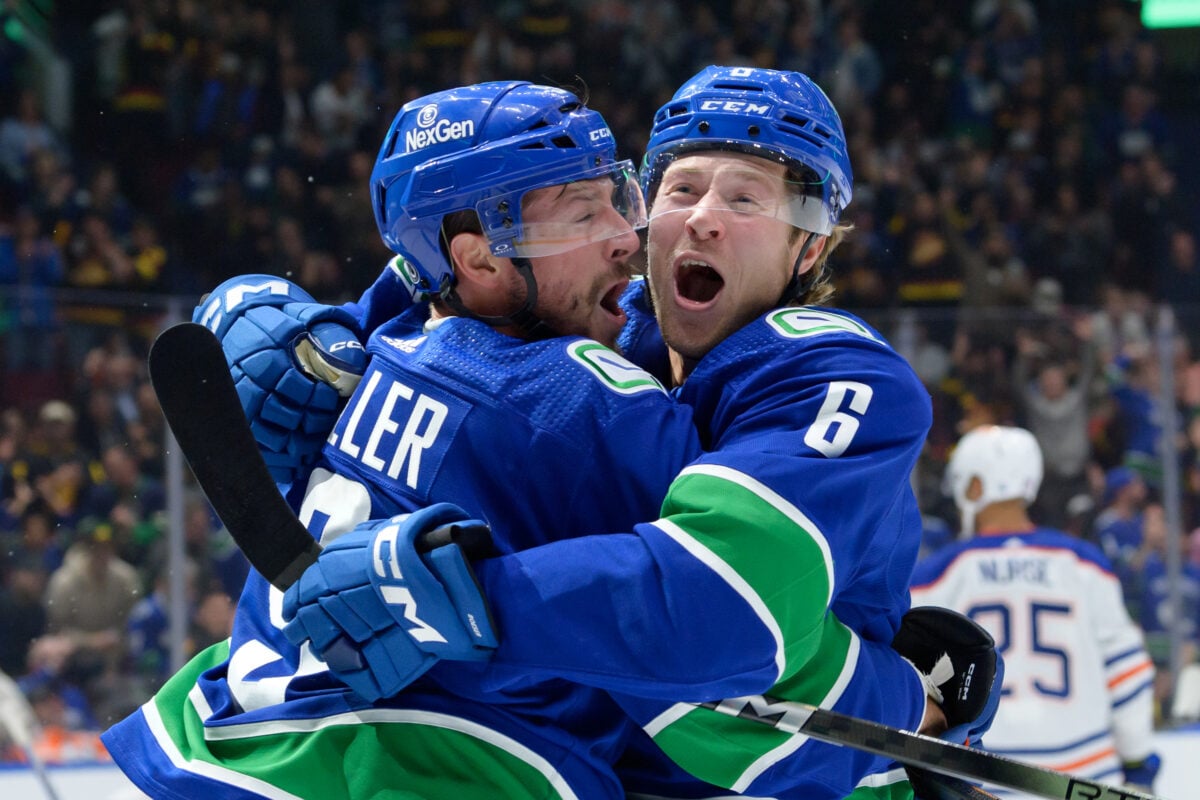 Brock Boeser JT Miller Vancouver Canucks