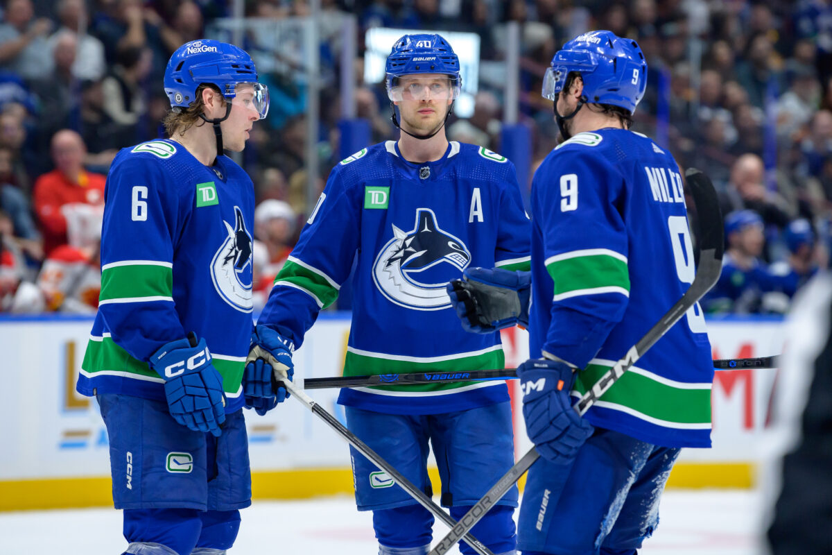 Elias Pettersson JT Miller Brock Boeser Vancouver Canucks