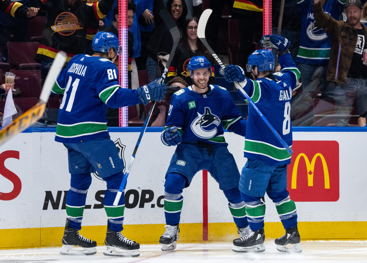 Dakota Joshua Elias Lindholm Conor Garland Vancouver Canucks