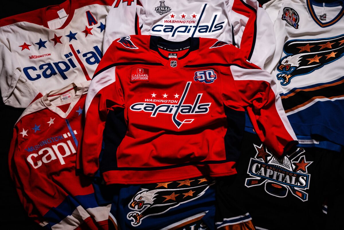 Washington Capitals 50th Anniversary Logo and Patch