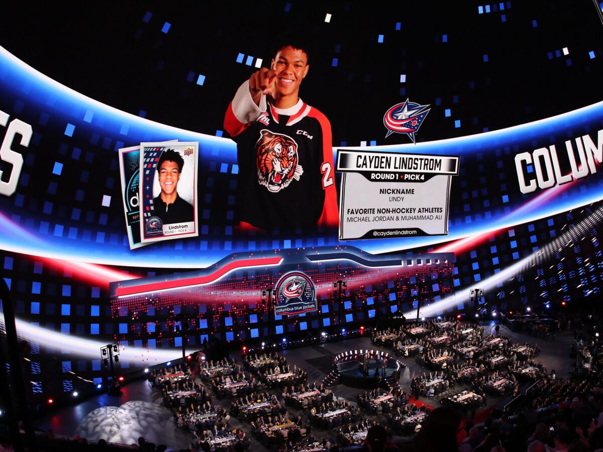 Cayden Lindstrom Columbus Blue Jackets 2024 NHL Draft