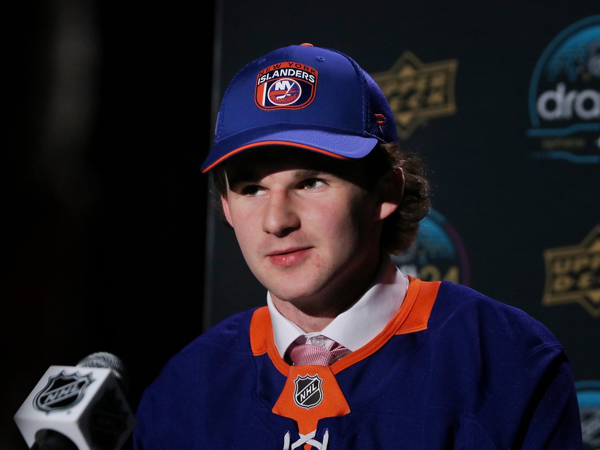 Kashawn Aitcheson & Cole Eiserman Represent Islanders at the NHLPA Rookie Showcase
