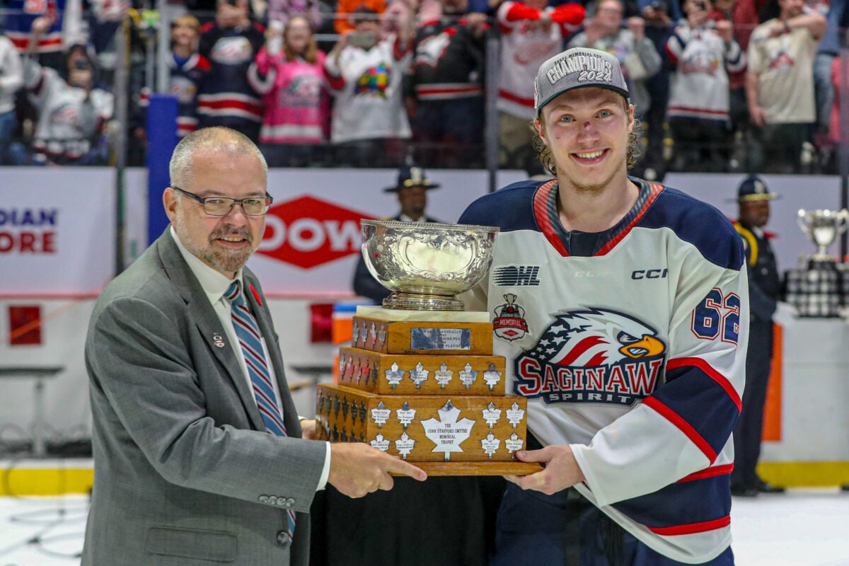 Owen Beck Saginaw Spirit Memorial Cup MVP