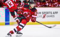 Devils’ Jesper Bratt Earns 500th NHL Point