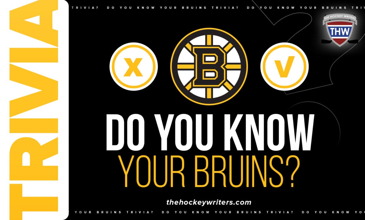 Do You Know Your Boston Bruins Trivia?