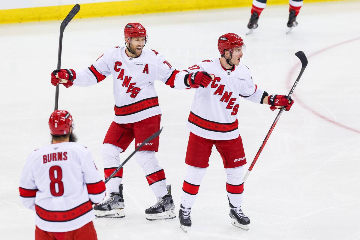 Andrei Svechnikov Jaccob Slavin Carolina Hurricanes