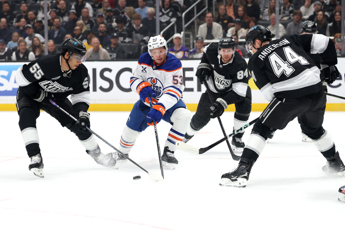 Quinton Byfield Los Angeles Kings Jeff Skinner Edmonton Oilers