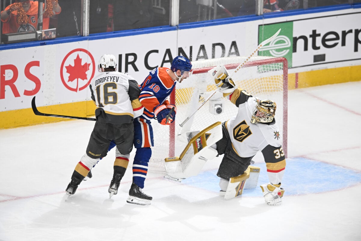 Aidan Hill Vegas Golden Knights Zach Hyman Edmonton Oilers