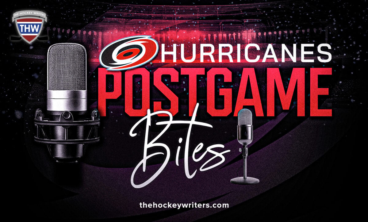 Hurricanes Postgame Bites: Brind’Amour & Players After 3-2 Overtime Win