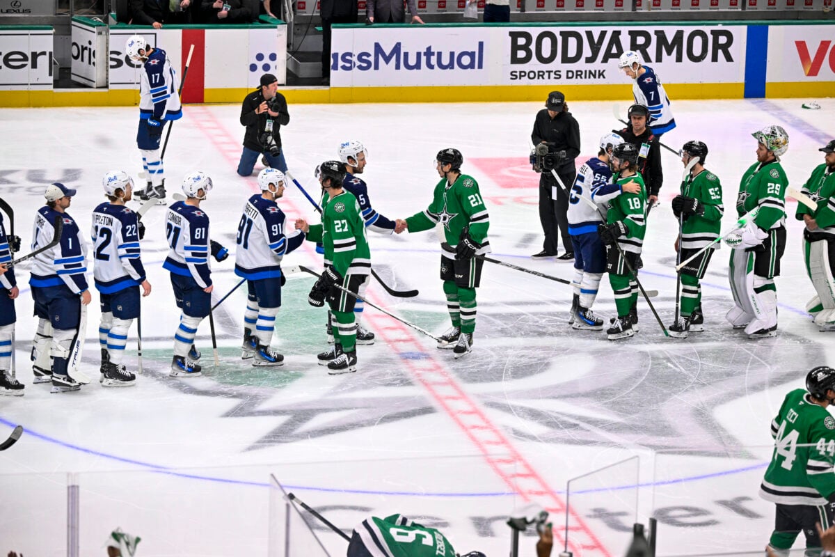Dallas Stars Winnipeg Jets 2025 Playoffs Handshake