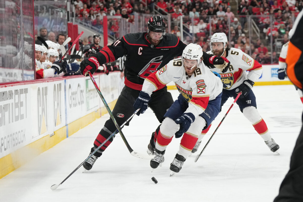 Matthew Tkachuk Florida Panthers Jordan Staal Carolina Hurricanes