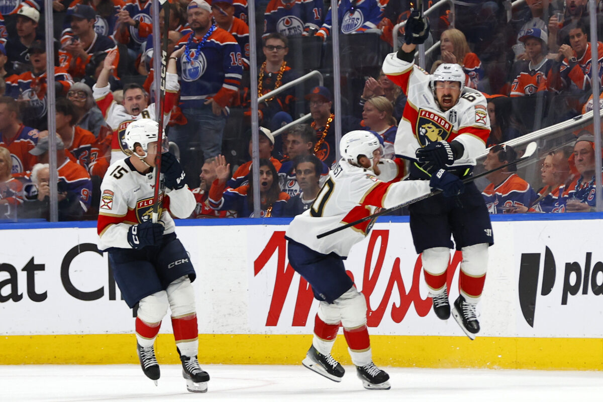 Brad Marchand Florida Panthers Celebrate
